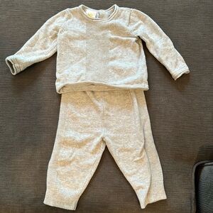 Bloomies baby 6 month grey set 100% cotton. Excellent condition